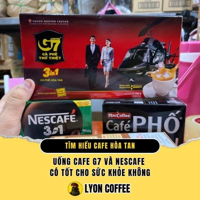 1 gói cafe hoà tan Nescafe, G7 bao nhiêu calo