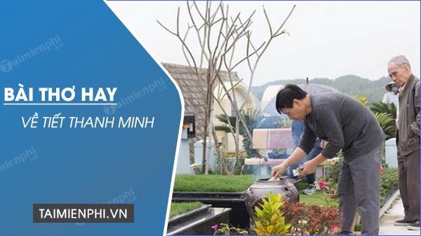 Tuyển chọn những bài thơ ý nghĩa về tiết Thanh Minh