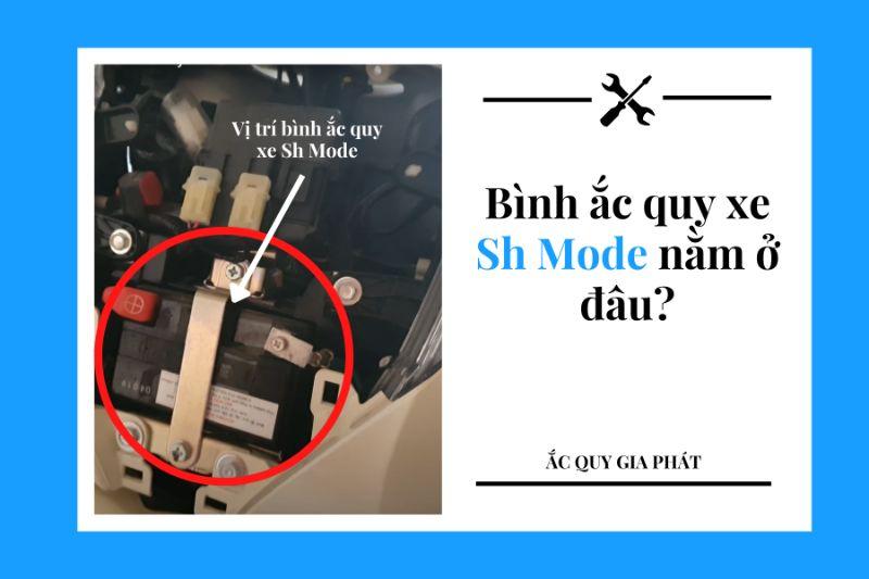 bình ắc quy xe sh mode nằm ở đâu