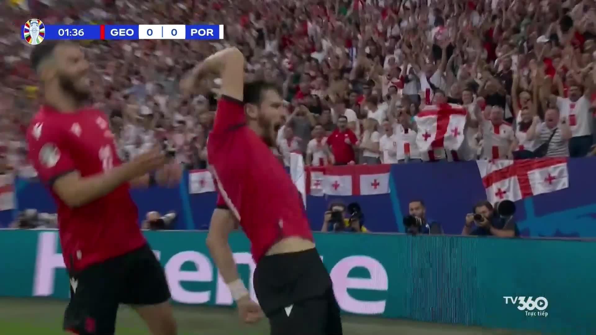 Thắng sốc Bồ Đào Nha, Georgia giành tấm vé lịch sử dự vòng 1/8 Euro 2024 - 1