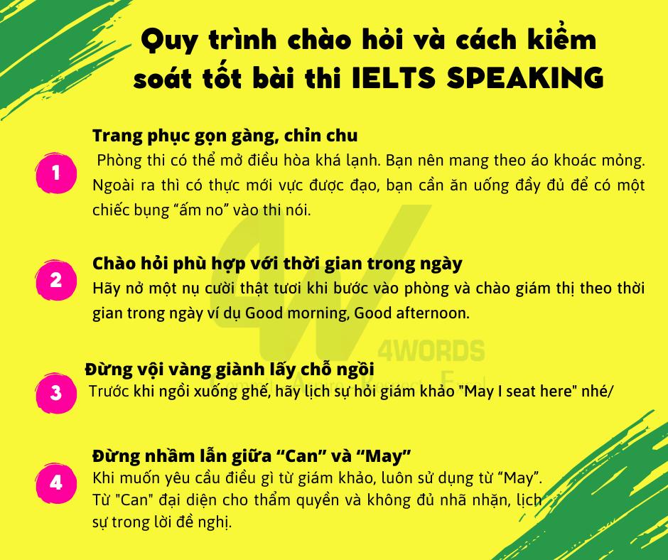 Cách chào hỏi để tạo ấn tượng tốt với giám khảo IELTS Speaking