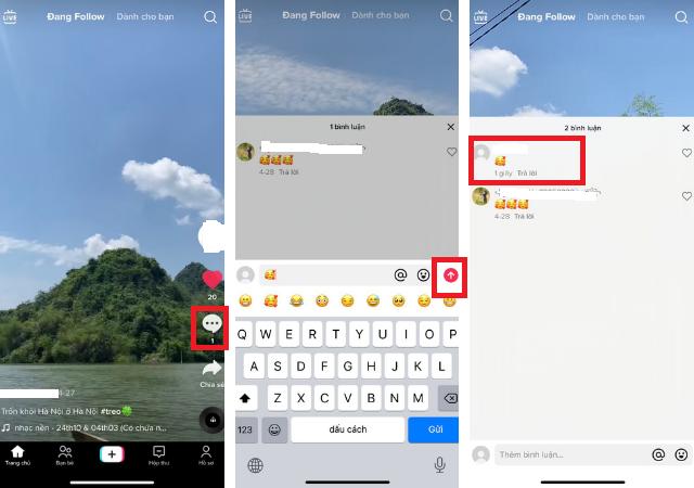 Hướng dẫn cách bình luận trên TikTok