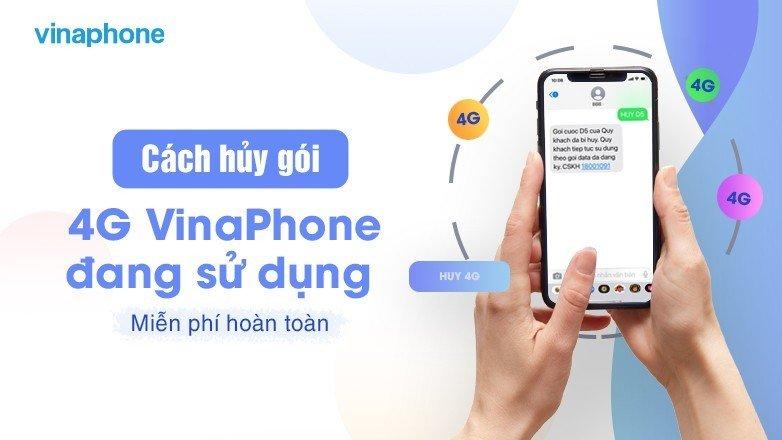 Chách hủy gói 4G Vinaphone