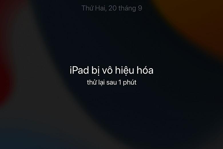 cách mở khóa iPad khi quên mật khẩu