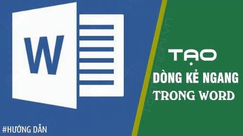 Bí quyết tạo đường kẻ ngang trong Word