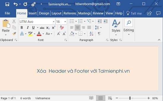 Xóa Header và Footer trong Word một cách Nhanh Chóng