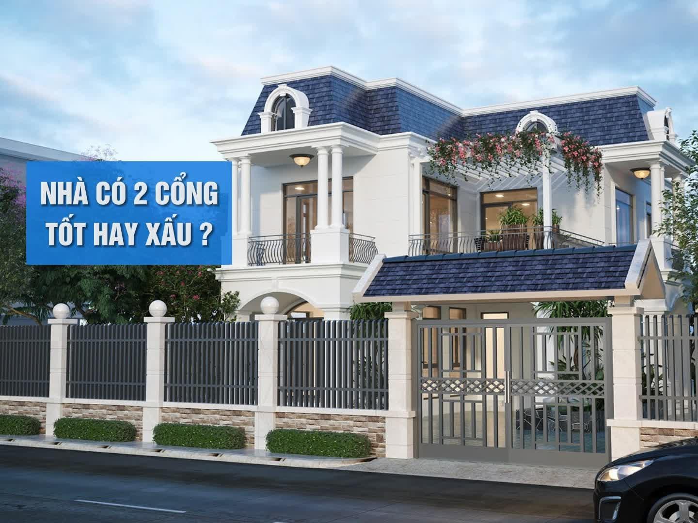 Nhà có 2 cổng tốt hay xấu