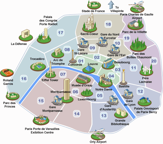 Paris map- travelpx.net