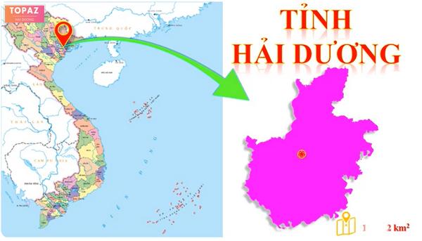 Vị trí tỉnh Hải Dương trên bản đồ Việt Nam