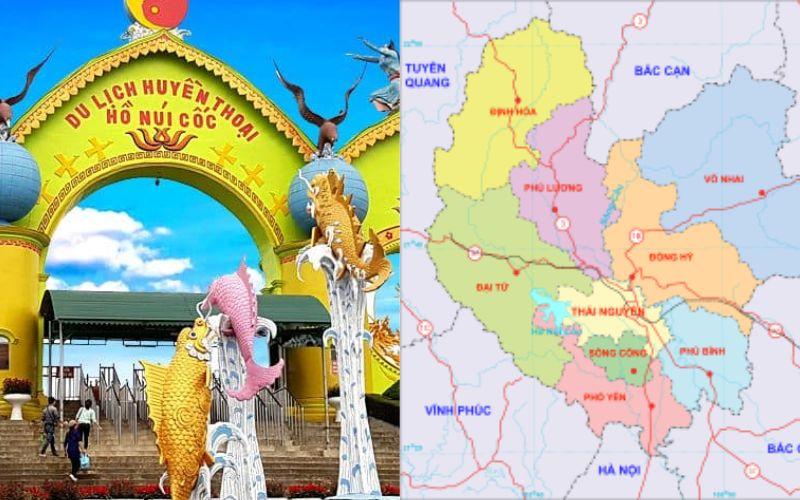 Hồ núi cốc cách thành phố Thái Nguyên bao xa?