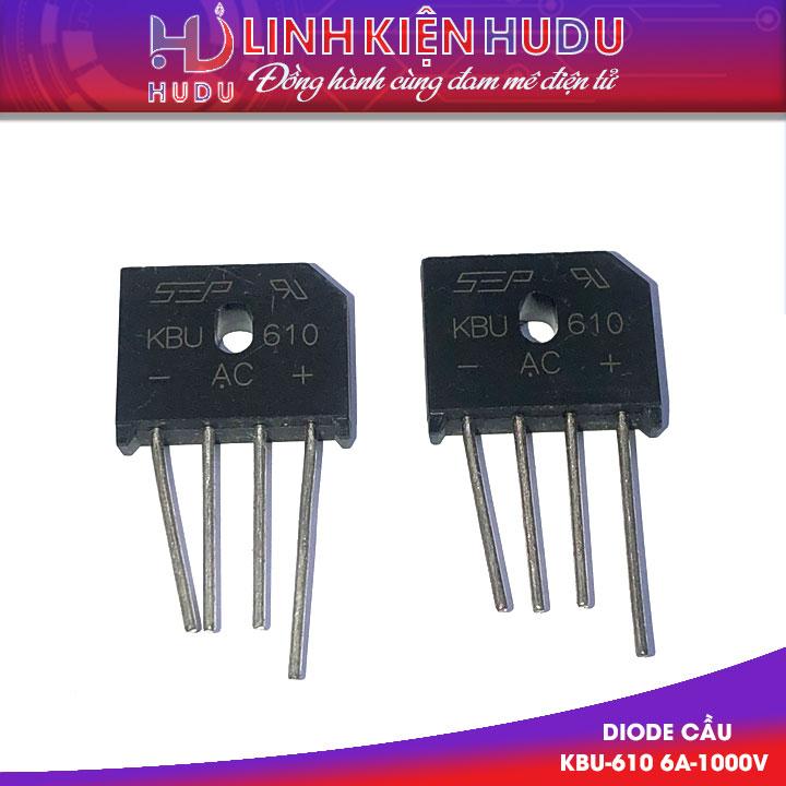 Diode cầu KBU-610 6A-1000V