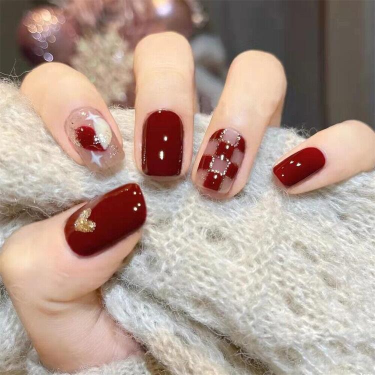 mẫu nail Tết