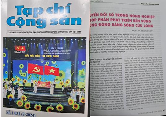 Chuyển đổi số trong nông nghiệp góp phần phát triển bền vững vùng Đồng bằng sông Cửu Long