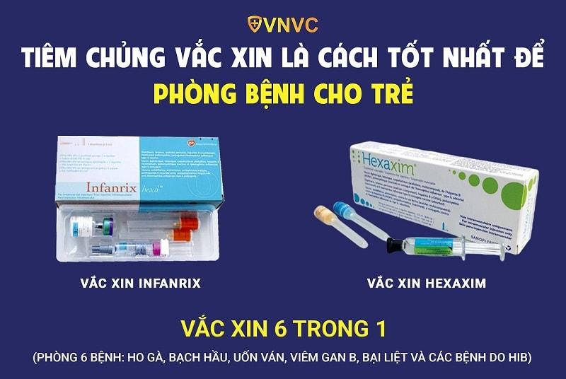 Vắc xin 6 trong 1: lịch tiêm và giá tiền hết bao nhiêu