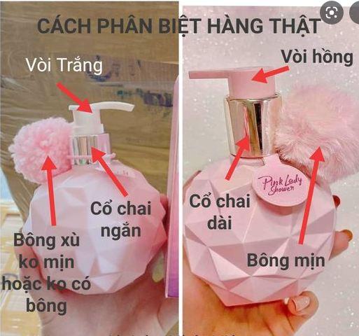 Sữa Tắm Xông Trắng Pink Lady Shower Chính Hãng-Da Trắng Bật Tông