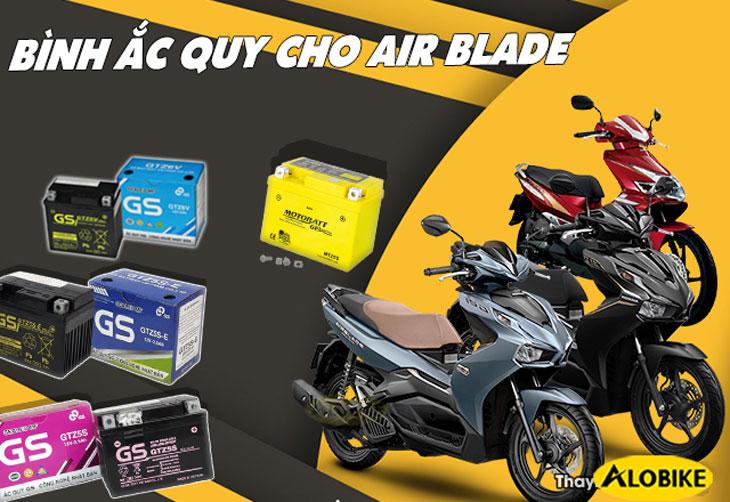 Bảng giá thay bình ắc quy xe máy Airblade chính hãng