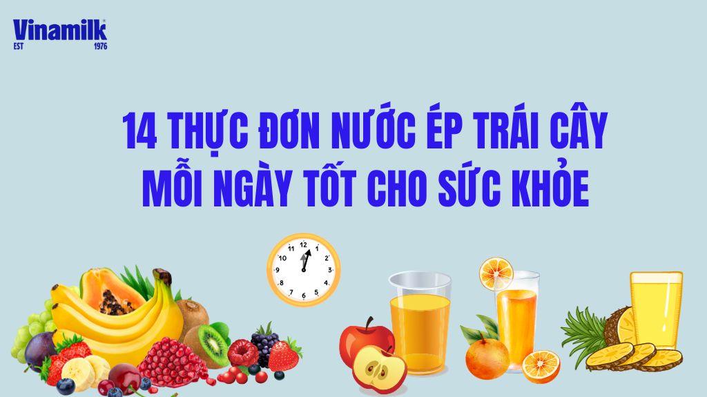 Thực đơn nước ép trái cây