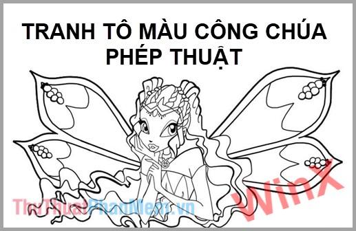 Tranh tô màu Winx đẹp