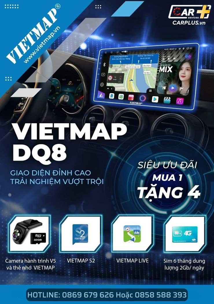 Màn hình Android Vietmap DQ8 - Giao diện Đỉnh cao - Trải nghiệm Vượt trội