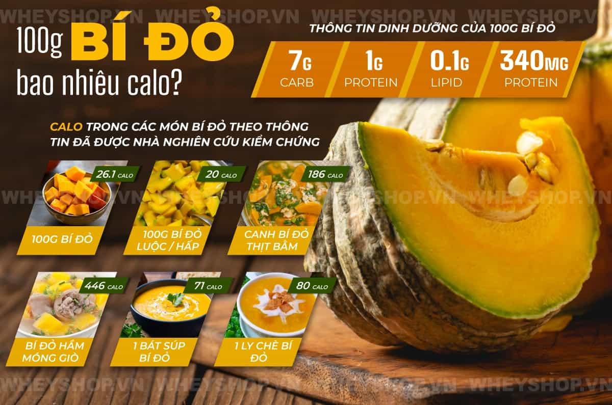 Giải đáp: 100g bí đỏ bao nhiêu calo? Ăn bí đỏ có giảm cân không?