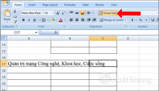 Cách căn đều chữ trong ô trên Excel