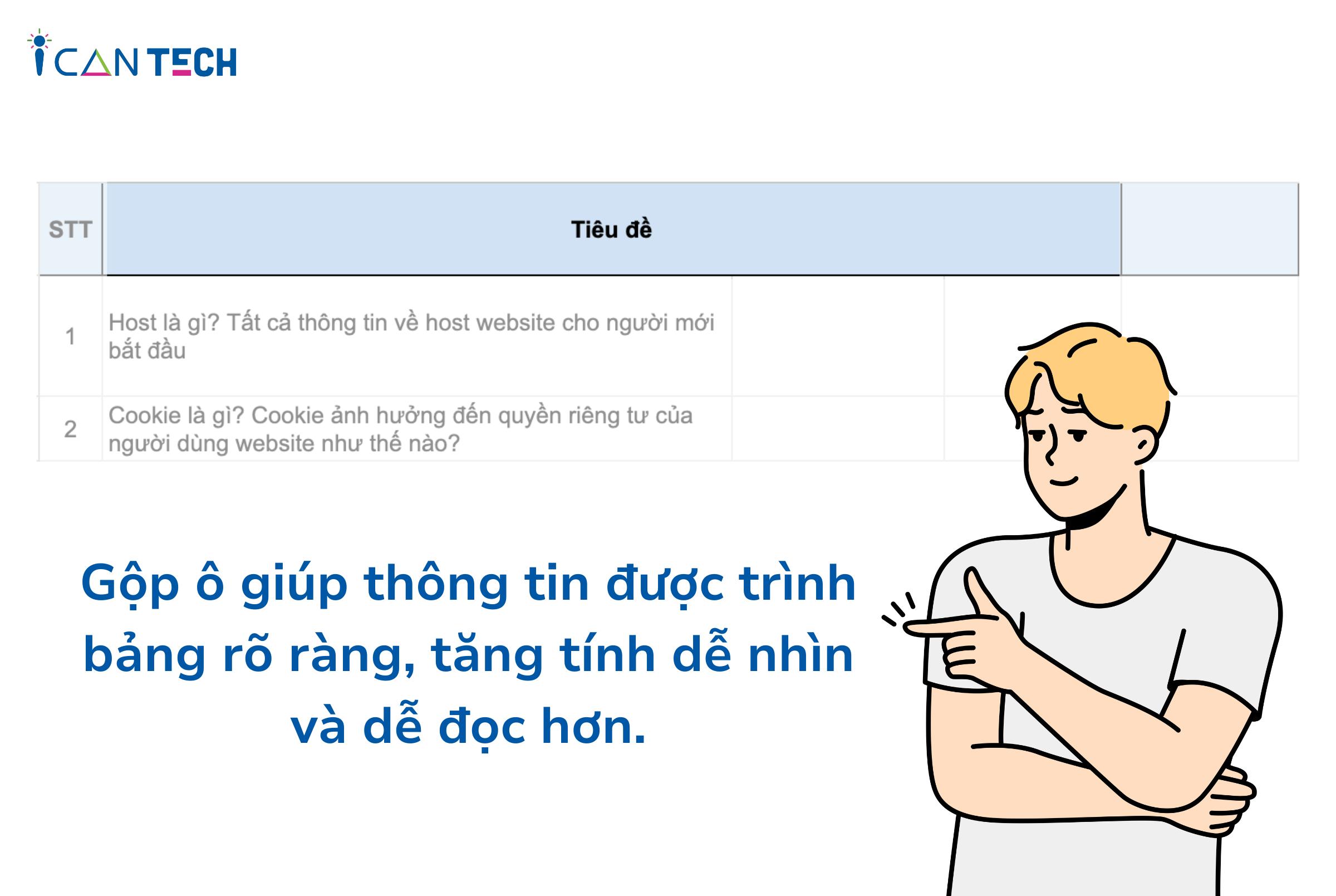 Hướng dẫn cách gộp ô trong Google Sheet đơn giản, dễ dàng dành cho người mới bắt đầu