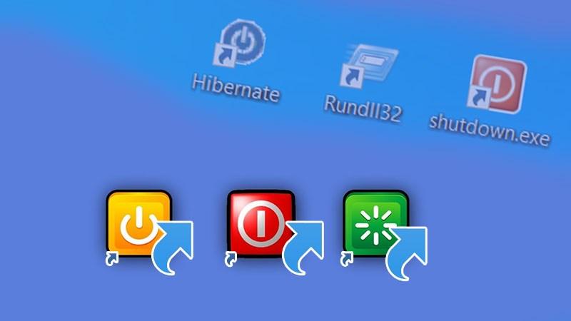 Cách tạo nút icon shutdown ngoài desktop máy tính Win 7, 8, 10