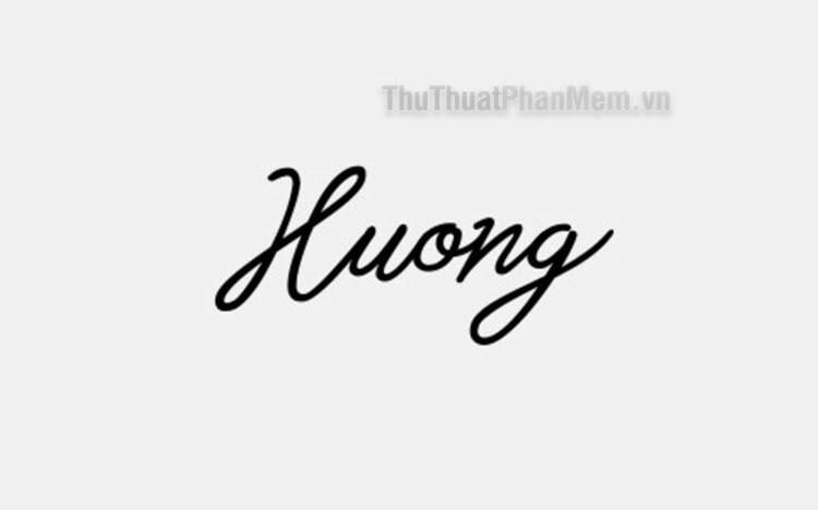 Chữ ký tên Hương - Nghệ thuật đẹp tuyệt vời nhất