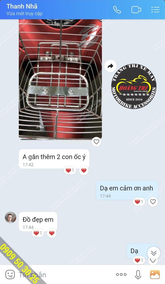 Anh khách Feedback sản phẩm mua tại shop