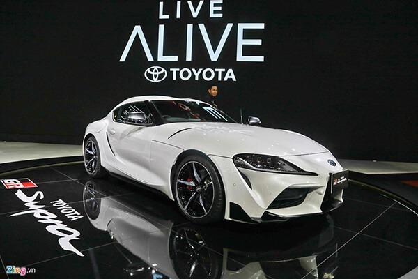 Toyota GR Supra 2020 đang được trưng bày tại triển lãm Bangkok International Motor Show 2019