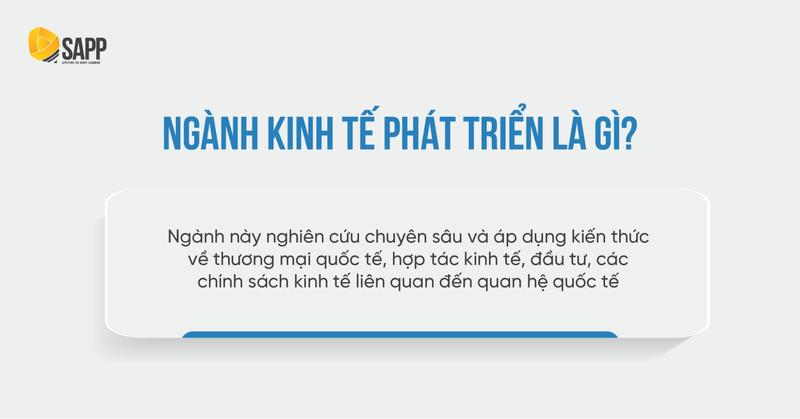 ngành kinh tế phát triển