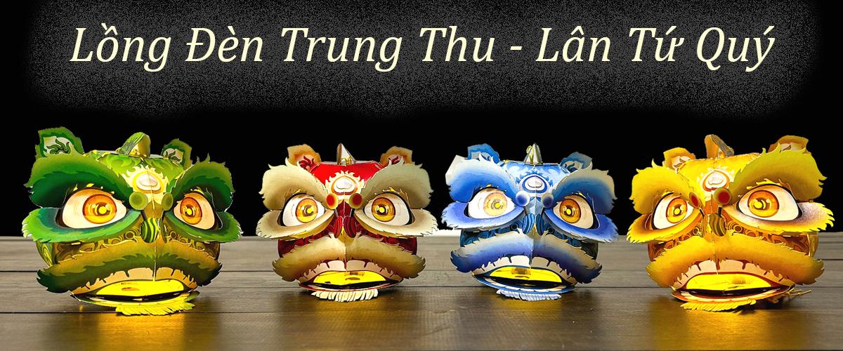 Lồng đèn trung thu hình lân cực độc đáo mẫu mới