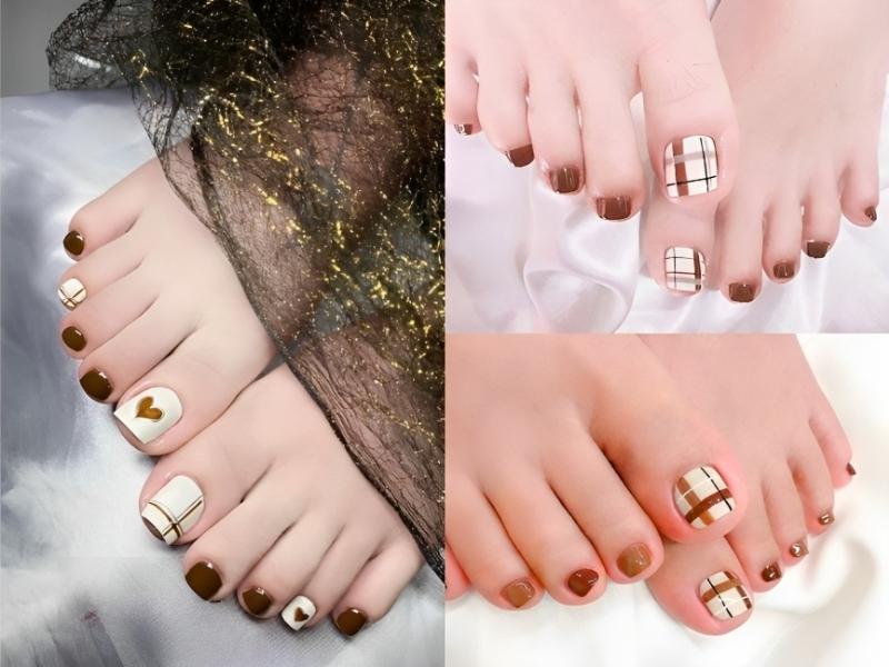 Nail chân kẻ sọc