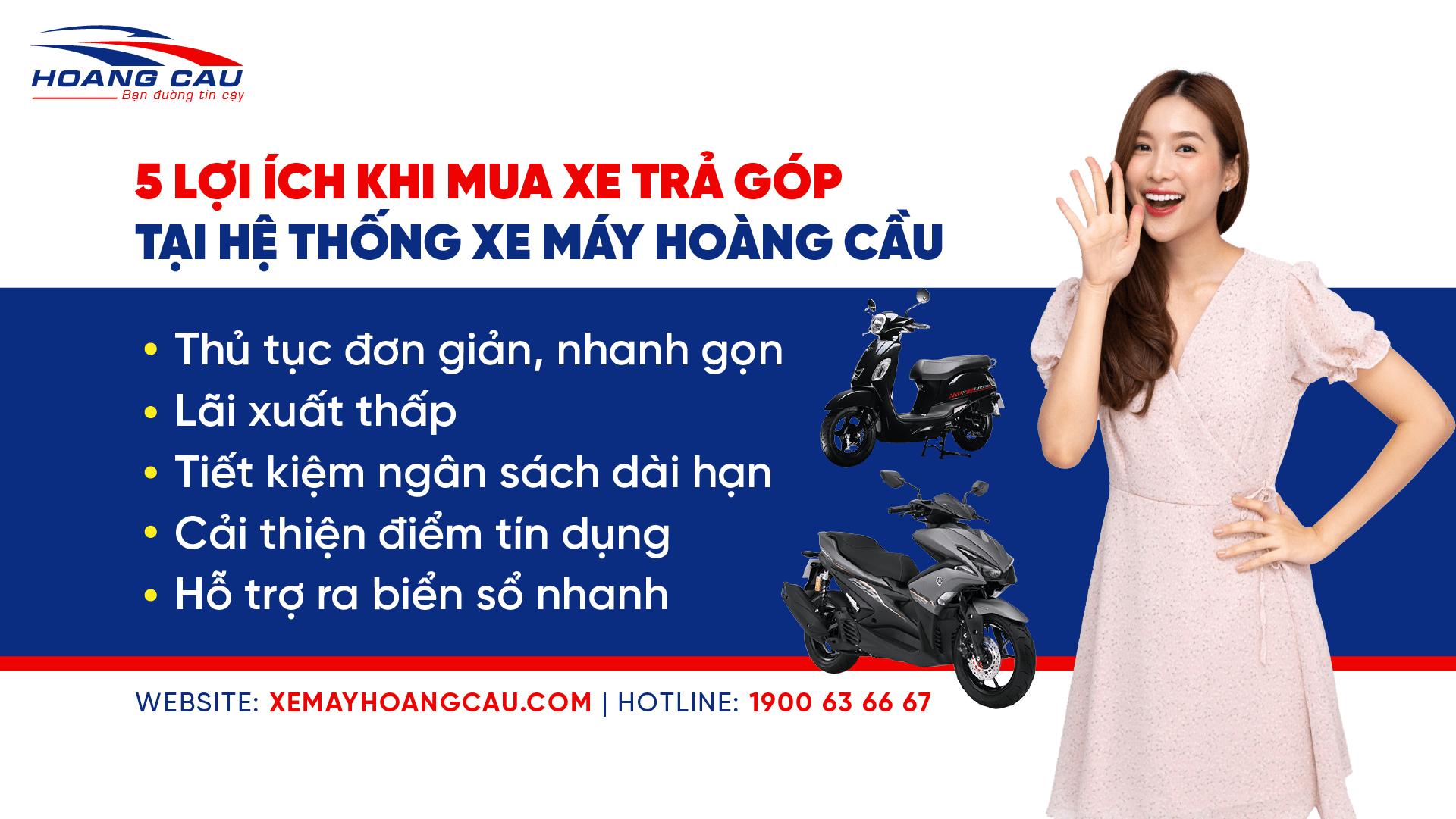 Mua xe máy Exciter trả góp tại Hoàng Cầu