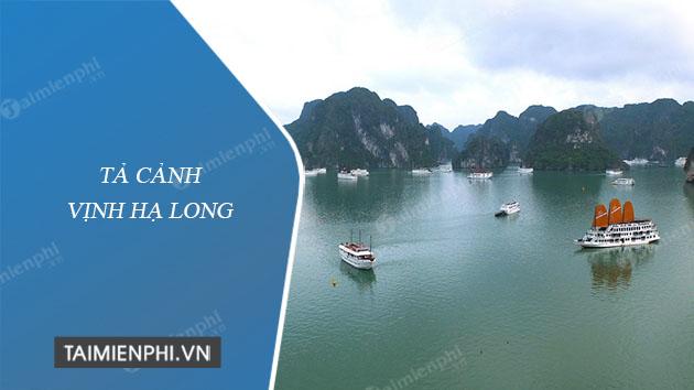 Chọn lọc Bài văn tả cảnh Vịnh Hạ Long đẹp nhất