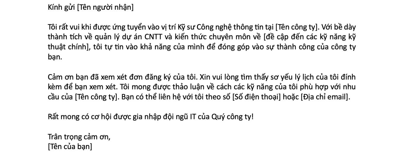 25 Ví Dụ Về Thư Xin Việc Hay Nhất: Những Điều Họ Đã Làm Đúng