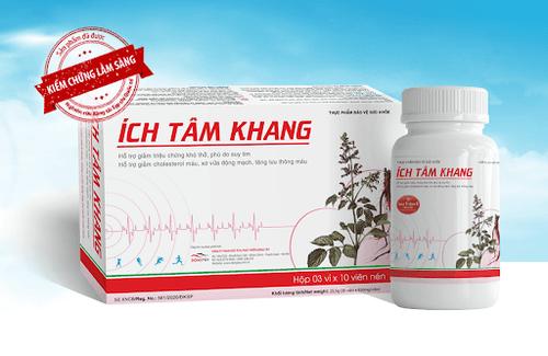 Ích Tâm Khang: Thực phẩm hỗ trợ điều trị bệnh tim mạch, suy tim