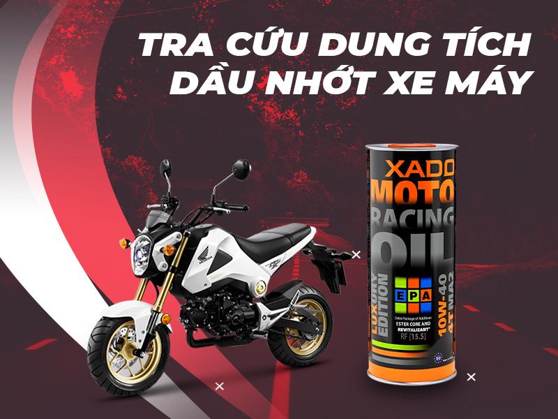 Tra cứu dung tích dầu nhớt xe máy mới nhất 2023