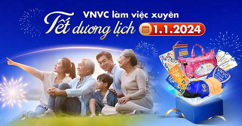 vnvc làm việc xuyên tết dương lịch 2024