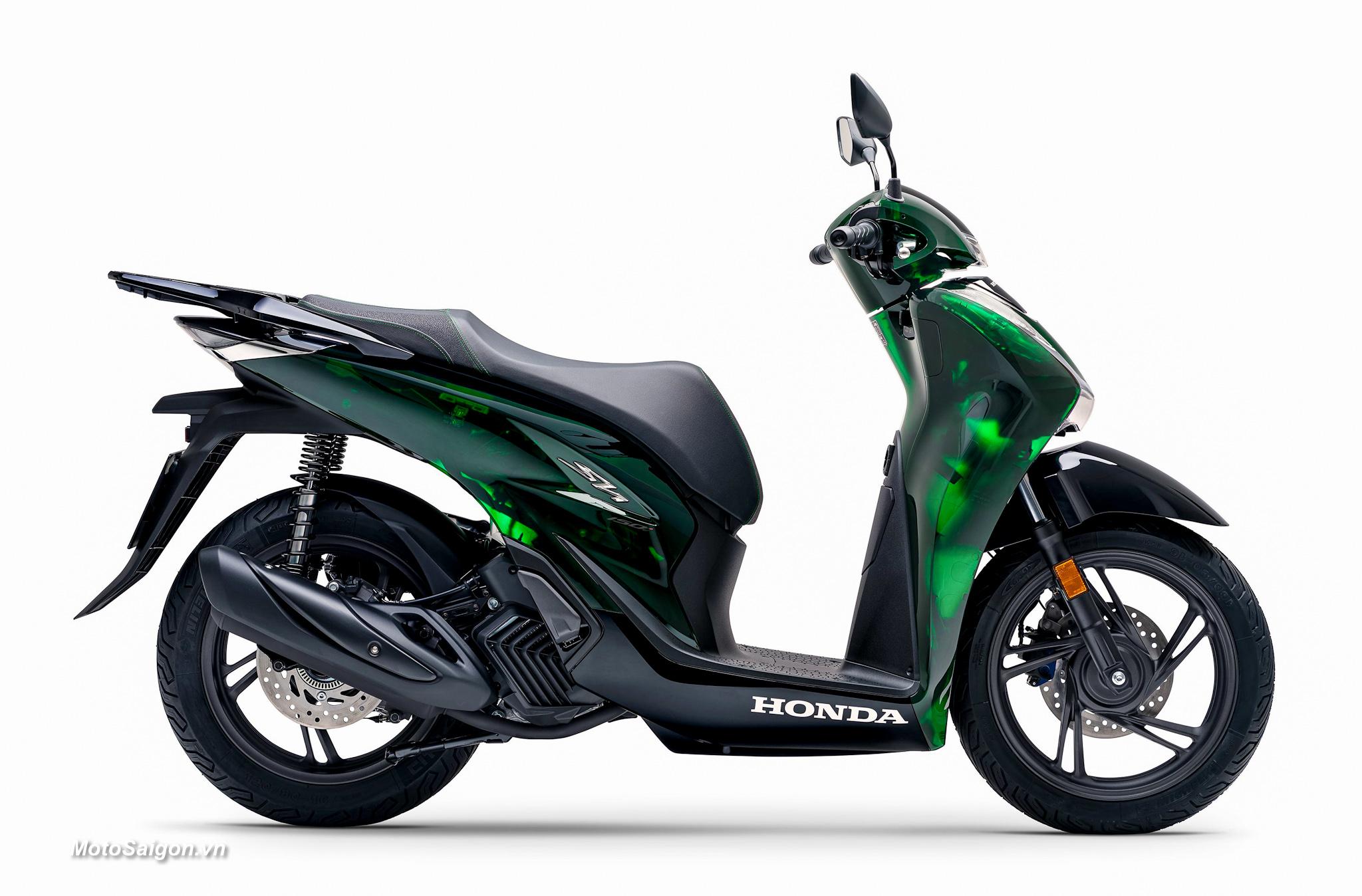 Honda Sh 2024 soi Sh125i Sh150i Vetro trong suốt màu xanh lá ngọc lục bảo