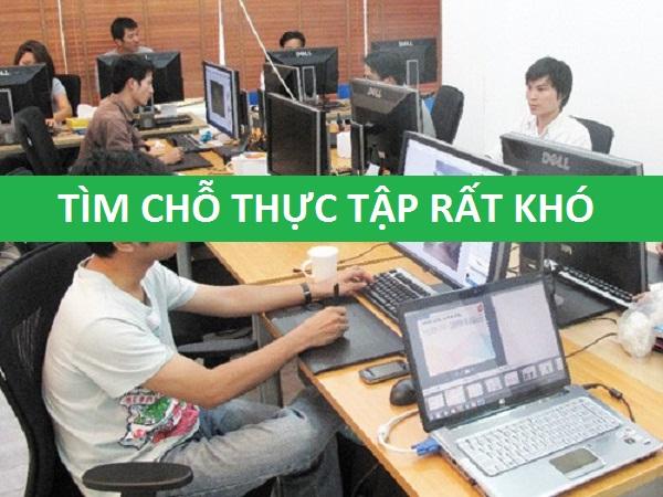 Chọn " đơn vị thực tập "