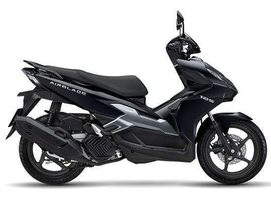 AB 2025 125cc dòng tiêu chuẩn màu Đen bạc