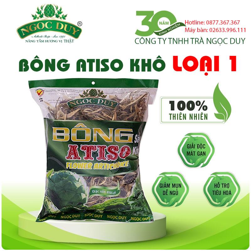 Bông (hoa) Atiso khô Đà Lạt Loại 1 – 100% nguyên chất giúp thanh nhiệt, mát gan, giải rượu, thải độc, ngừa mụn, đẹp da, dễ ngủ…