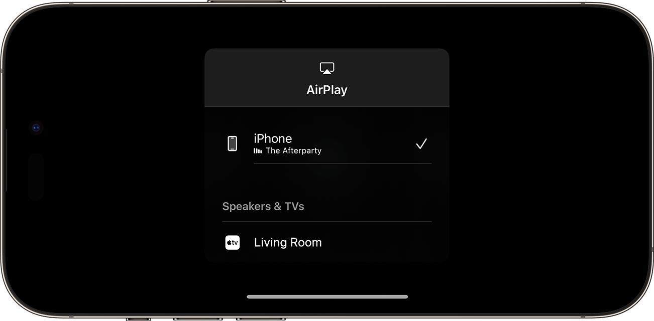 Sử dụng AirPlay để phát trực tuyến video hoặc phản chiếu màn hình iPhone hoặc iPad