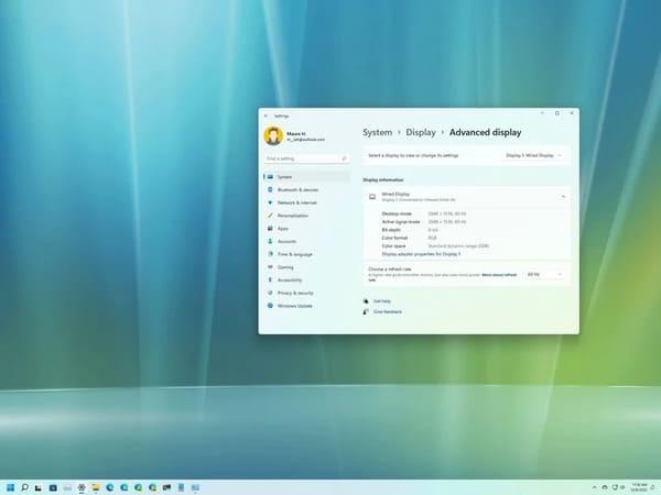 Cách thay đổi Refresh Rate màn hình trên Windows 11