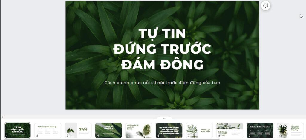 Mở thiết kế muốn chuyển sang PowerPoint