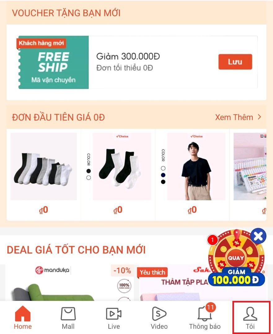 Cách đổi tên đăng nhập shopee