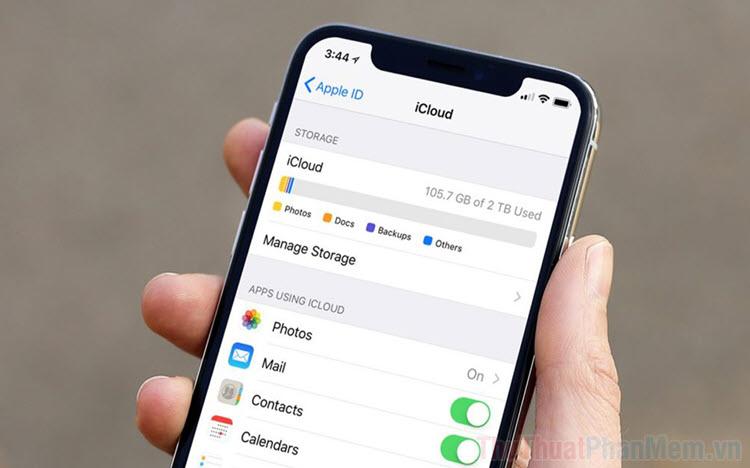 Xác định dung lượng iCloud