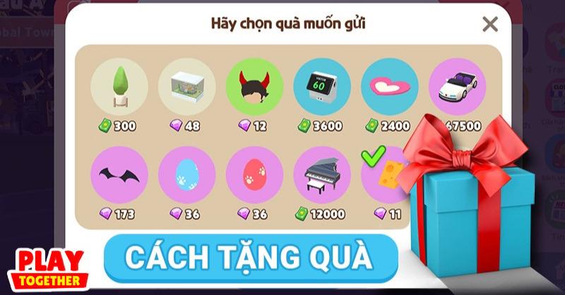 Cách tặng quà trong Play Together siêu đơn giản