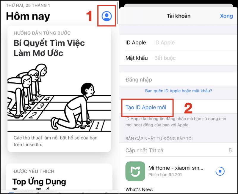 Cách tạo tài khoản ID Apple trên điện thoại, máy tính cực dễ